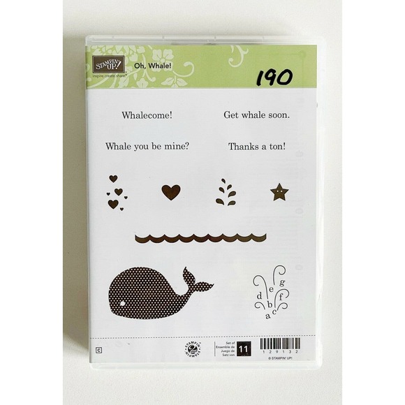 Stampin' Up! Oh Whale! Stamp Set Used - Picture 1 of 11